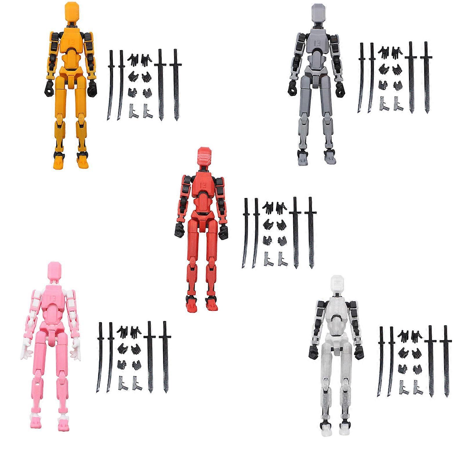 T13 Action Figure, Titan 13 Action Figure, Robot Action Figure, 3D Impresso DIY 100% Novo