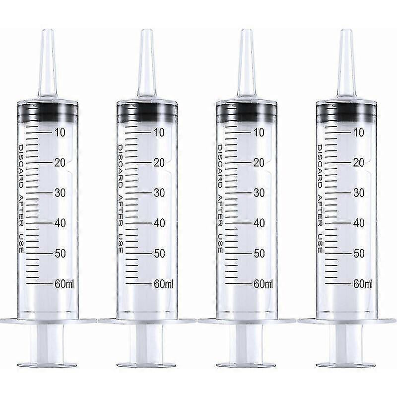 Large Plastic Syringe for Scientific Laboratories Set of 4 Measuring Syringe Tools Dispensing