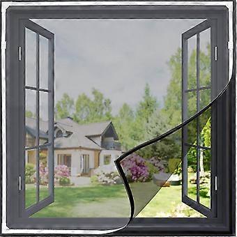 Cuttable Magnetic Fly Screen Window 130 Cm X150cm, Washable Insect Screen Window For All Windows