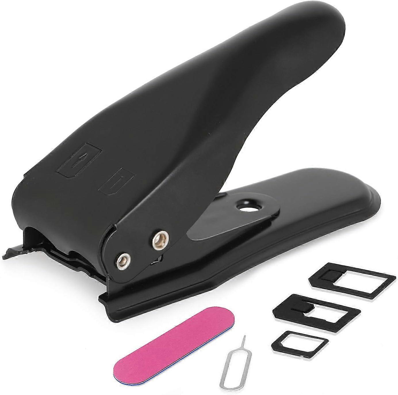 6PCS Dual Sim Card Cutter 4 in 1 with Adapters Kit (Nano, Micro, Standard, Pin Needle, File) Cutter for Credit - Recha Card