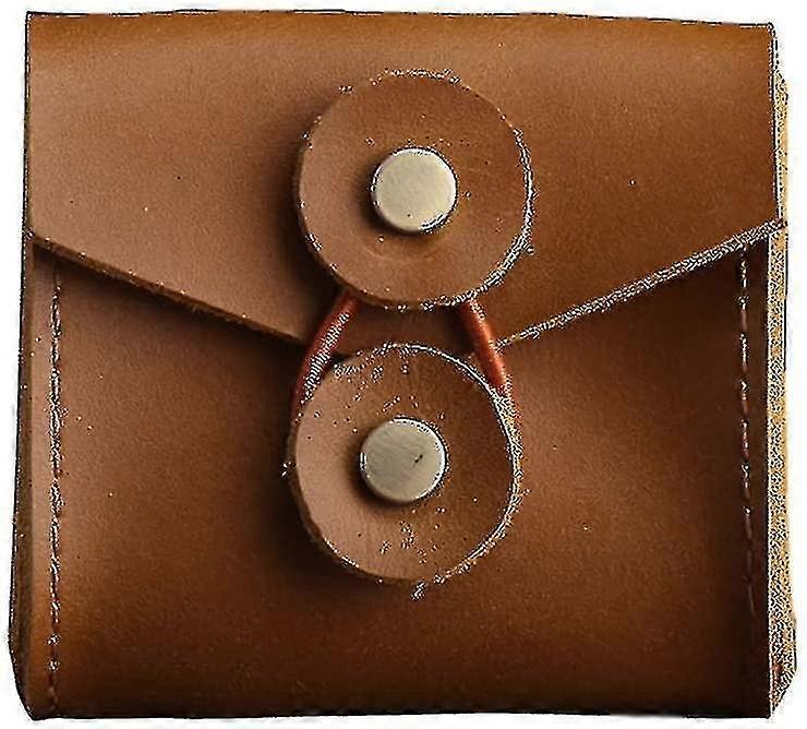 Pu Leather Coffee And Brown Mini Digital Accessories Multifunction Sto