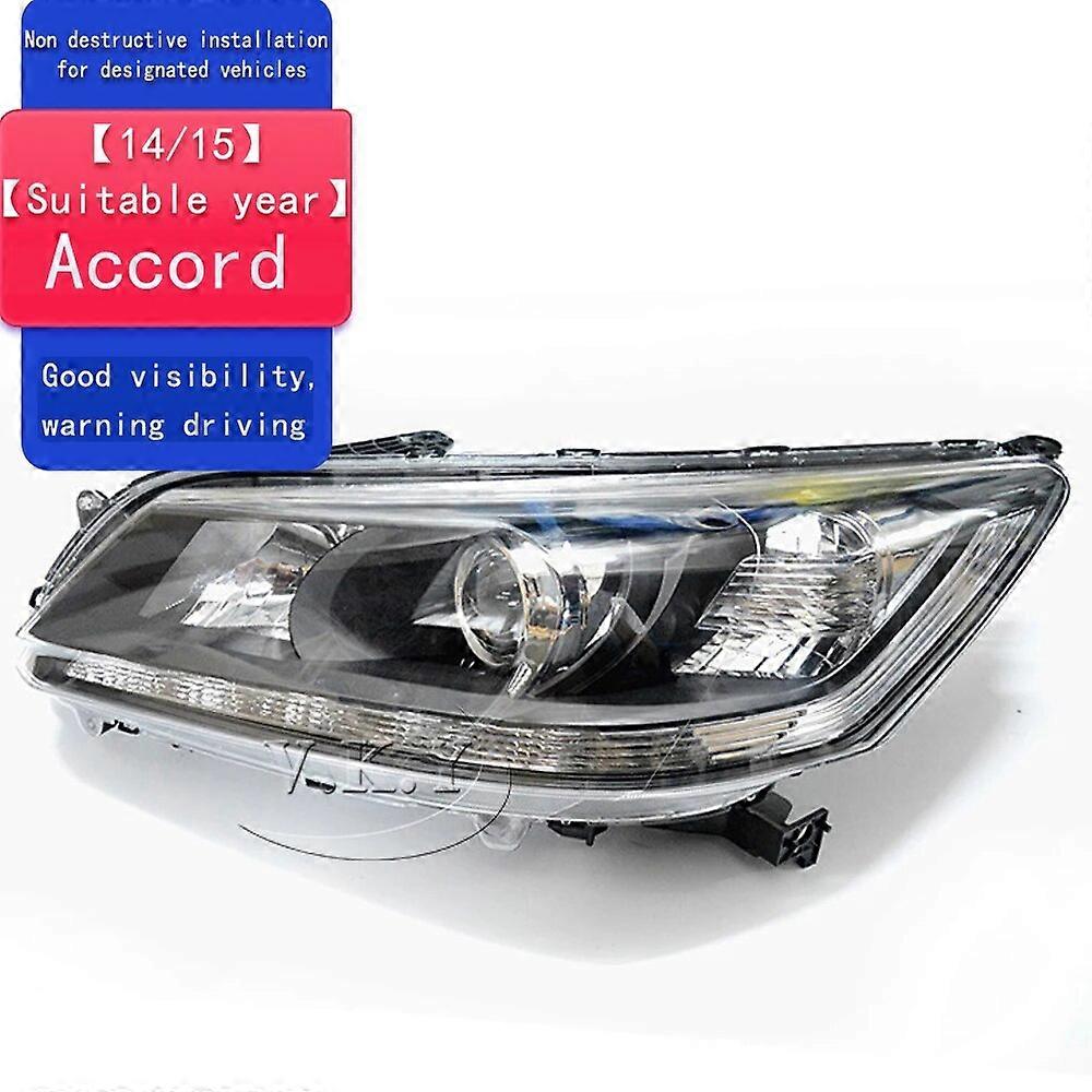 Headlight Assembly for Honda Accord 2014 2015 LED DRL LED Sequential Turn Signal Full LED light source Car Front Lamp