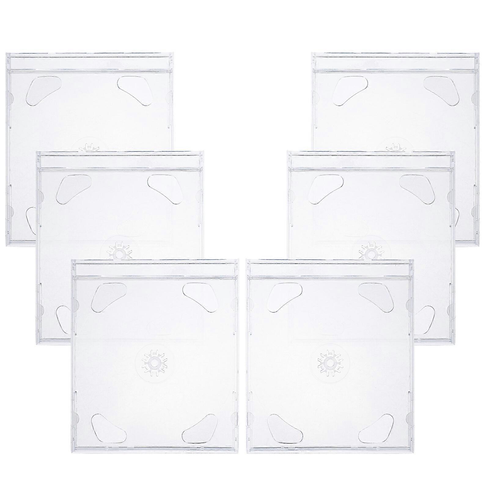 6pcs CD Box CD Holders Portable Disc Storage Organizers DVD Boxes Storage Disc Cases