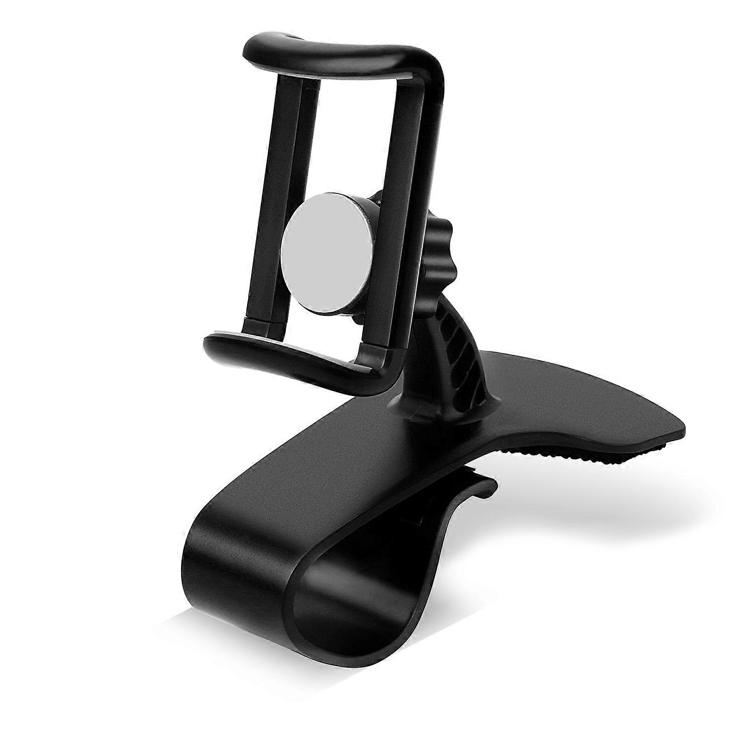 Car Phone Holder Dashboard Sun Visor Clip Mount Spring Snaps Stand 360 Rotation Auto Universal GPS Mobile Phone Bracket