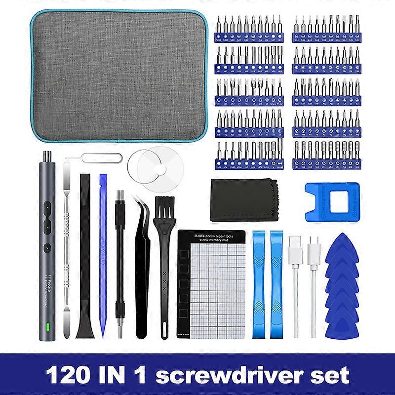 Wireless Electric Screwdriver S2 Alloy Steel Bit Driver Set Type-c Fast Charging Screwdriver Kit Mini Electric Driver Set
