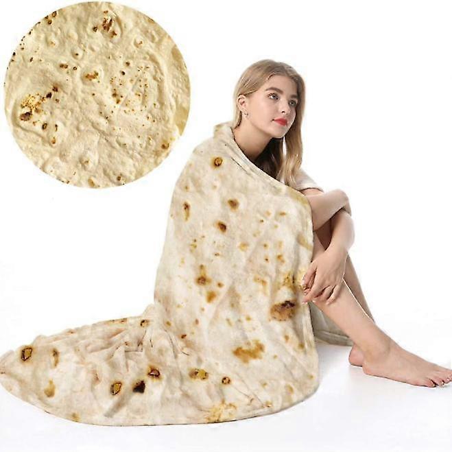 Voksne Vinter Varm Soft Flannel Tortilla Pandekage Tæppe