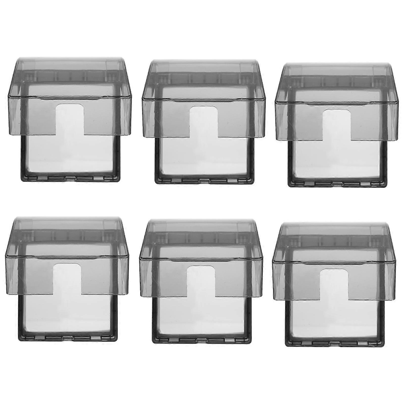 6Pcs Waterproof Box 86 Type Wall Switch Socket Panel Practical Box Protectors