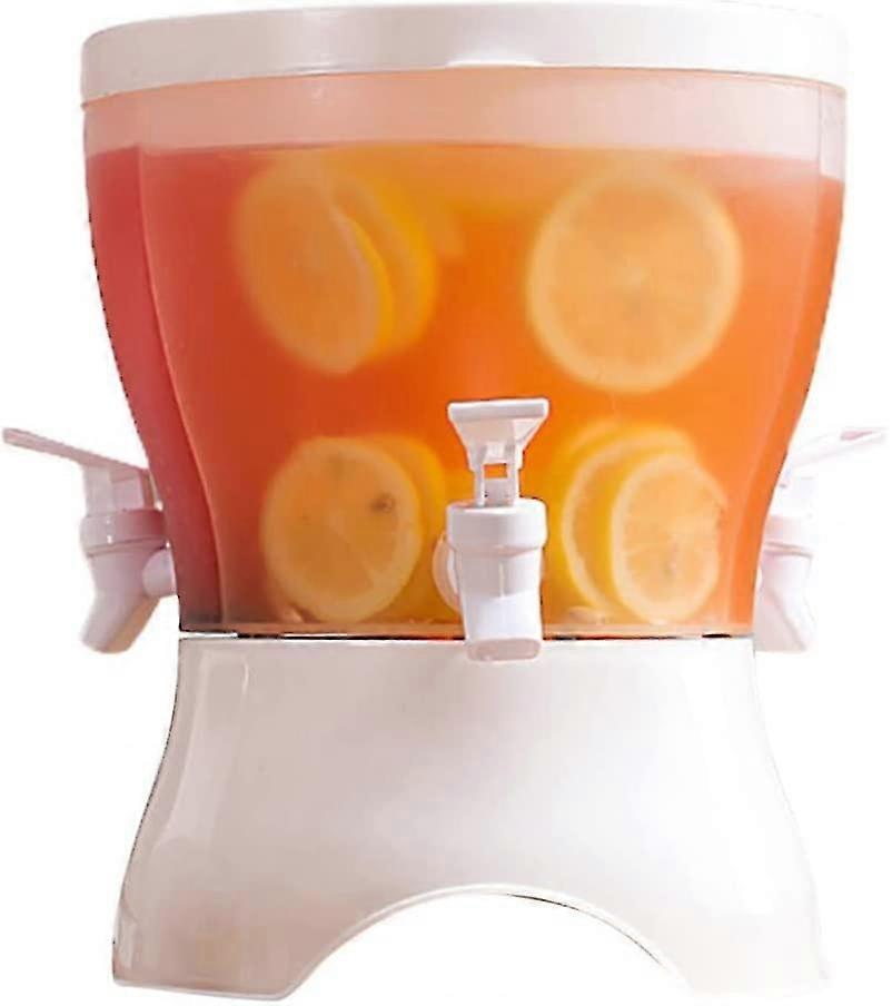 Rotating Drinks Dispenser, 5l Fridge Beverage Dispenser, Rotating Fridge Drinks Dispenser With Tap For Making Teas And Juices