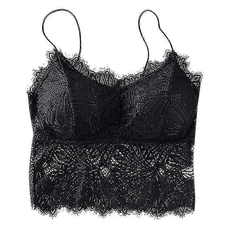 Women's Straps Lace Back Wrapped Chest Bra Wireless Bra