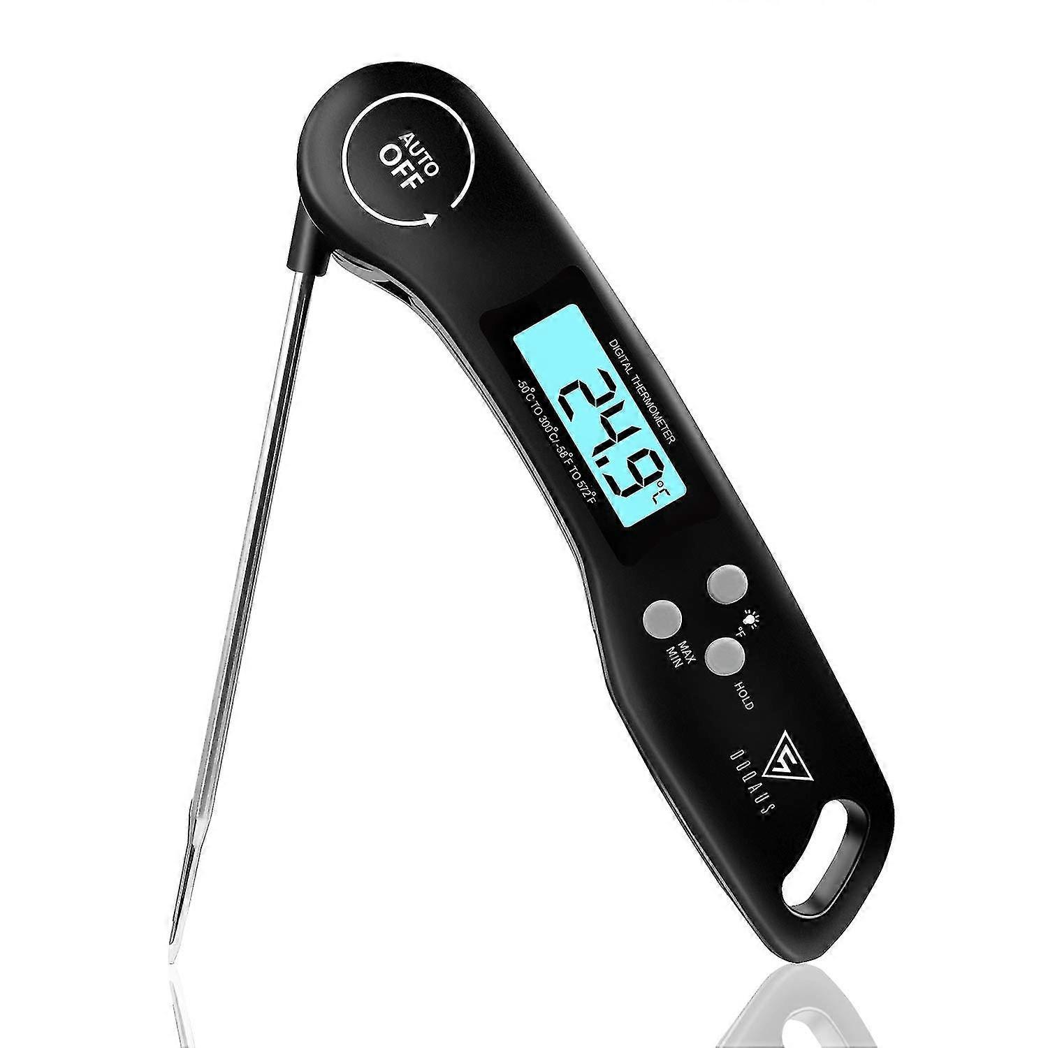 Kitchen Thermometer, 3s Instant Read Cooking Thermometer Meat Thermometer With Led Backlight Foldabl