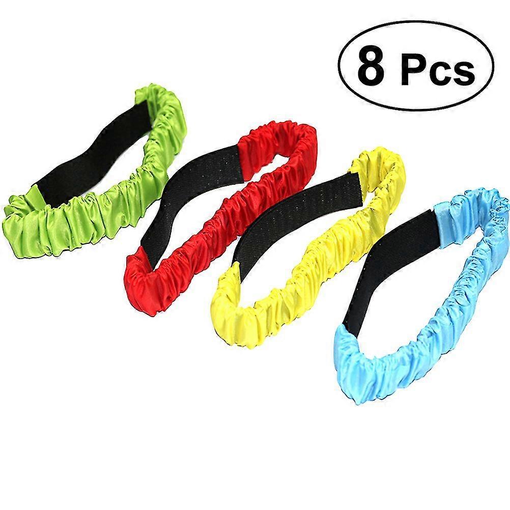 12pcs 3 Legged Race Bands Elastic Tie Rope Straps For Kids Legged Race Game Carnival Field Day Backyard And Relay Race Game