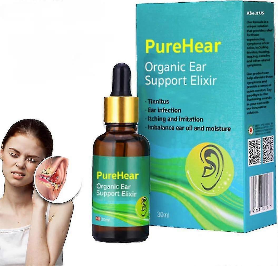 Purehear szerves fültámasztó Elixir, természetes termékek Bio fülolaj, természetes fülcseppek fülfájásra