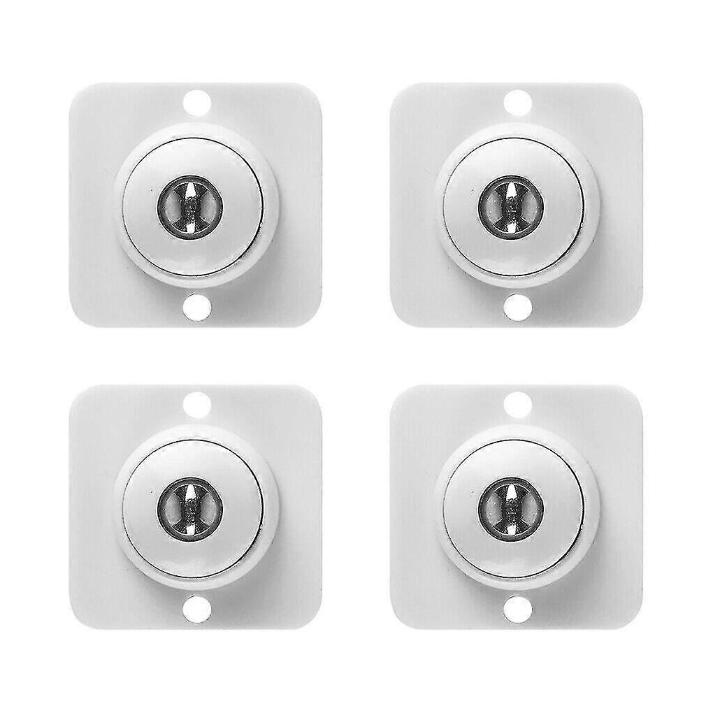 12pcs Mini Self Adhesive Universal Wheels Pulley Rollers For Storage Box Trash