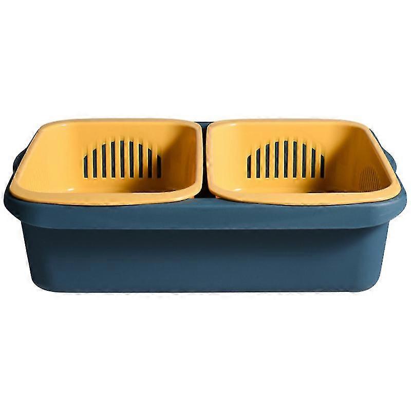 Cesta de doble capa Cesta escurridora de cesta de verduras