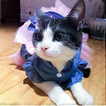 princess polly baby blue dress Leopard Cat Girl Star Wish Lolita Dress main image 0