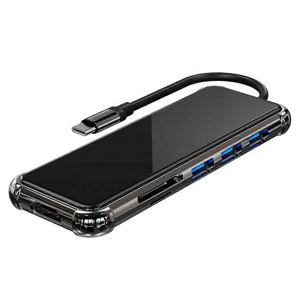 4K/30Hz Docking Station USB Type-C to 6-Port Card Reader for PC Laptop Notebook