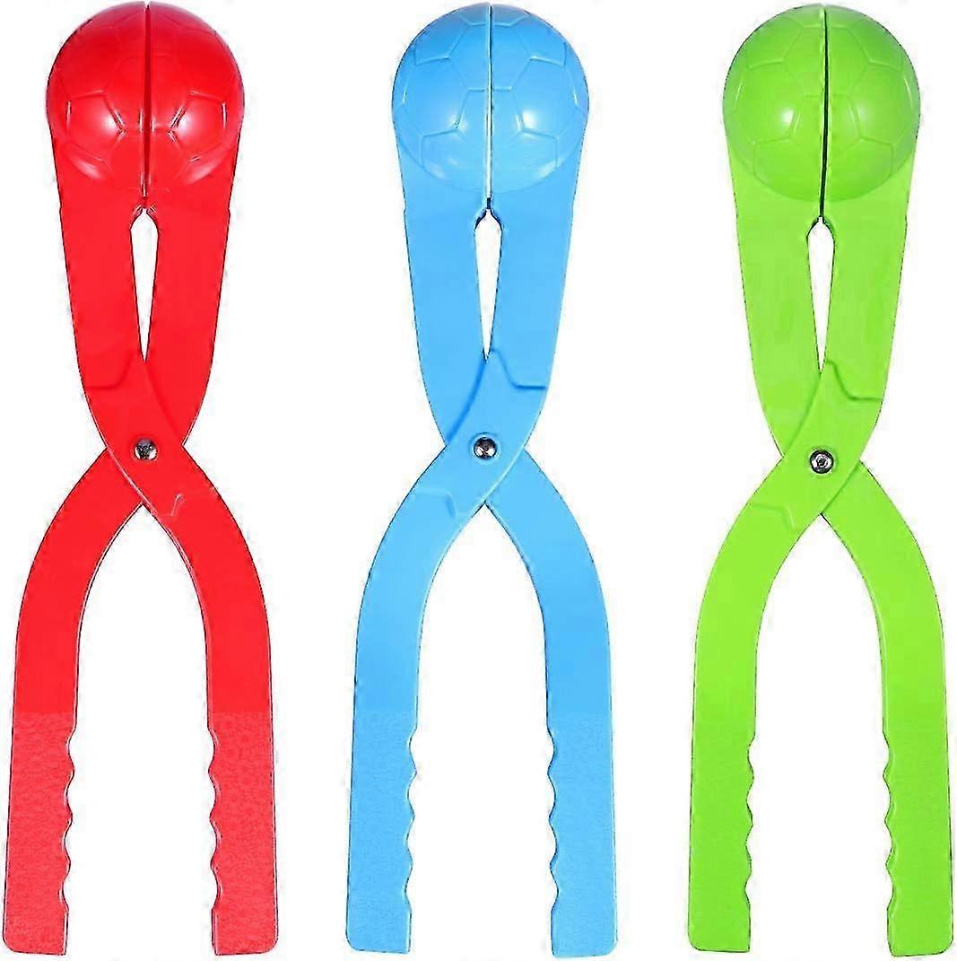 صانع كرة الثلج 3 قطع أداة صانع كرة الثلج مع مقبض لمعارك كرة الثلج ، ألعاب الشتاء في الهواء الطلق للأطفال مشبك كرة الثلجP20211224738