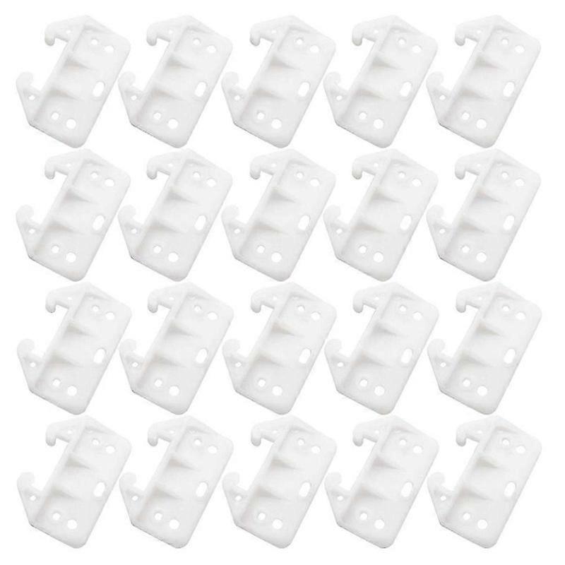 50pcs Plastic Drawer Guides Drawer Track Guides Replacement Furniture Parts For Dressers, Hutches And Drawer Systems
