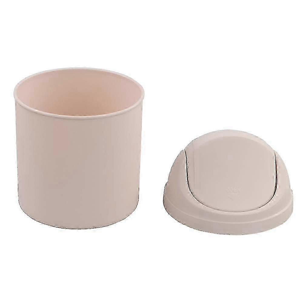 Mini Desktop Trash Can, Trash Can With Lid (pink)