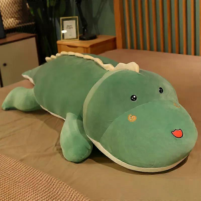 جديد قابل للعناق كبير طويل لطيف ديناصور أفخم لعبة لينة الكرتون تمساح محشو دمية صديقها وسادة طفل فتاة هدية عيد ميلاد