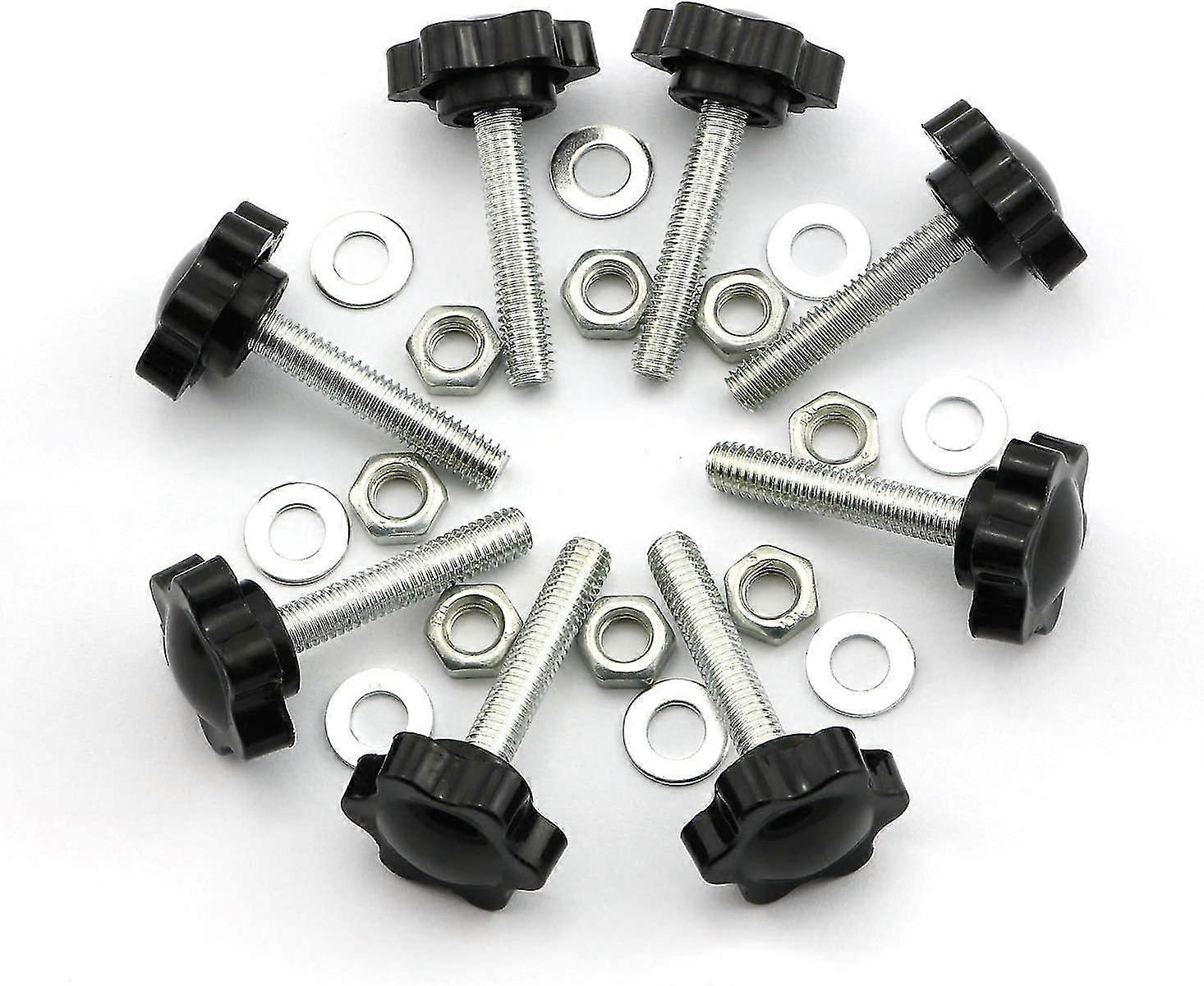 8 مجموعة M630 برغي الإبهام البلاستيك البرقوق زهر الشكل رئيس الخيوط قبضة مخرش