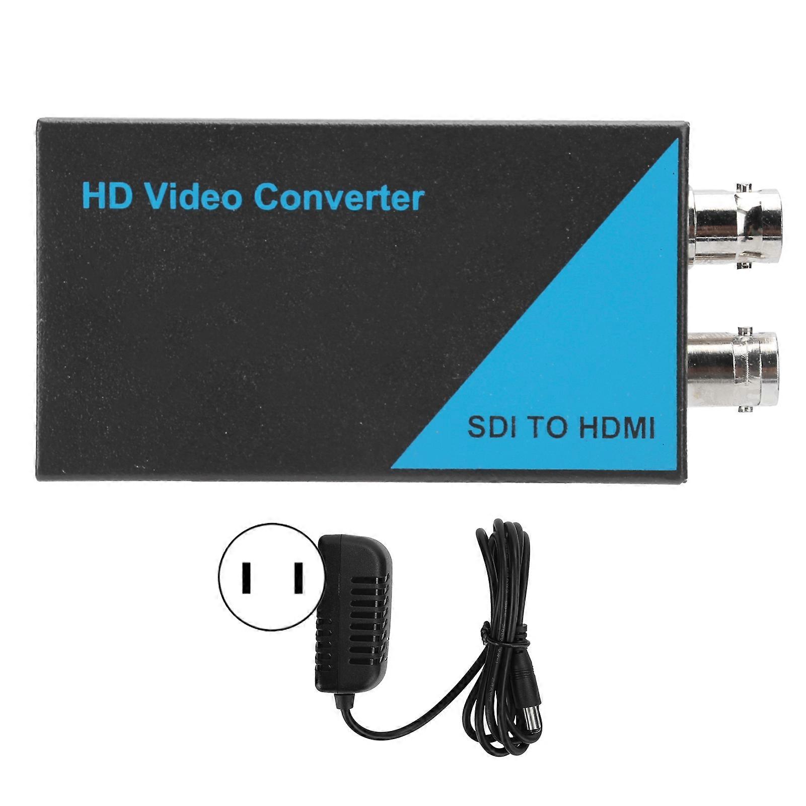110‑240V 3G‑SDI to HDMI Converter and 1 SDI Signal Loop Output Adapter Plug and PlayUS Plug