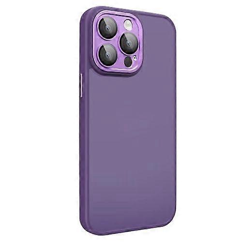 For iPhone 15 All-inclusive TPU Edge Acrylic Back Phone Case with Lens Film