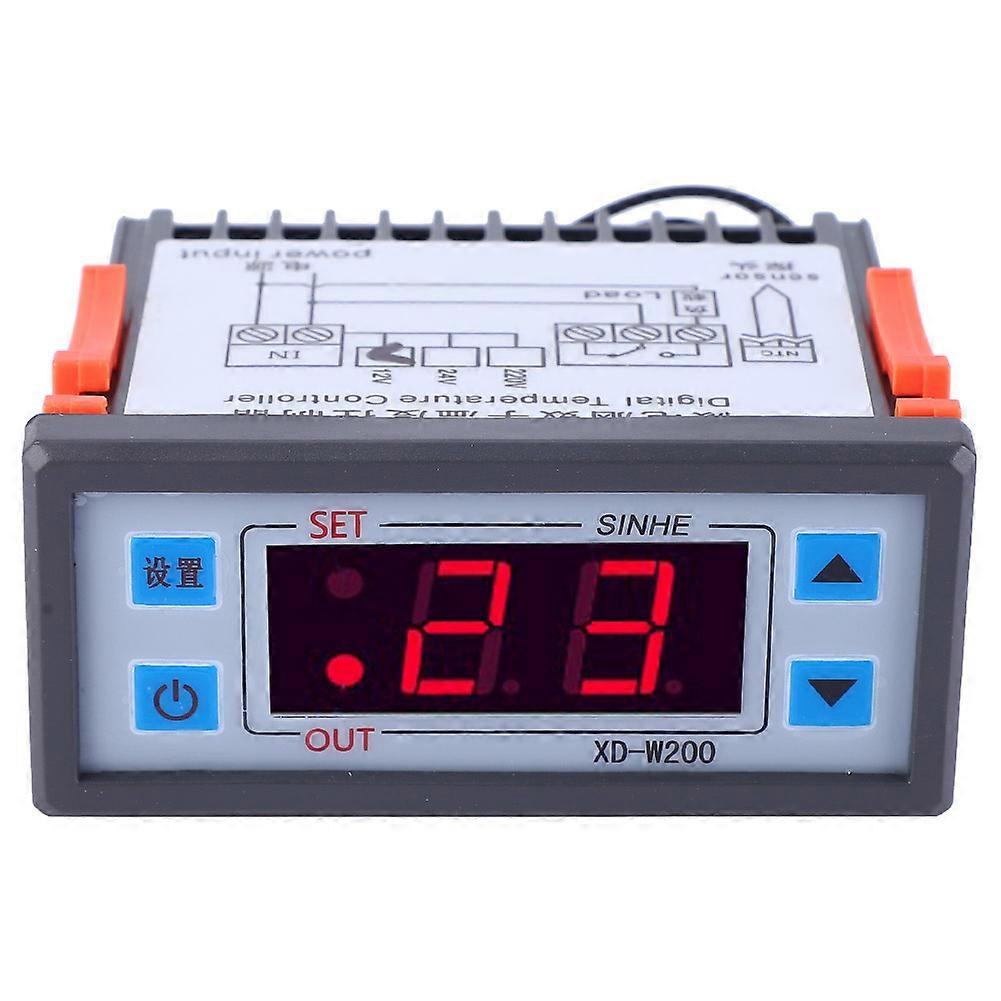 XD-W200 Digital Thermostat Adjustable Temperature Controller LCD Display (24V)