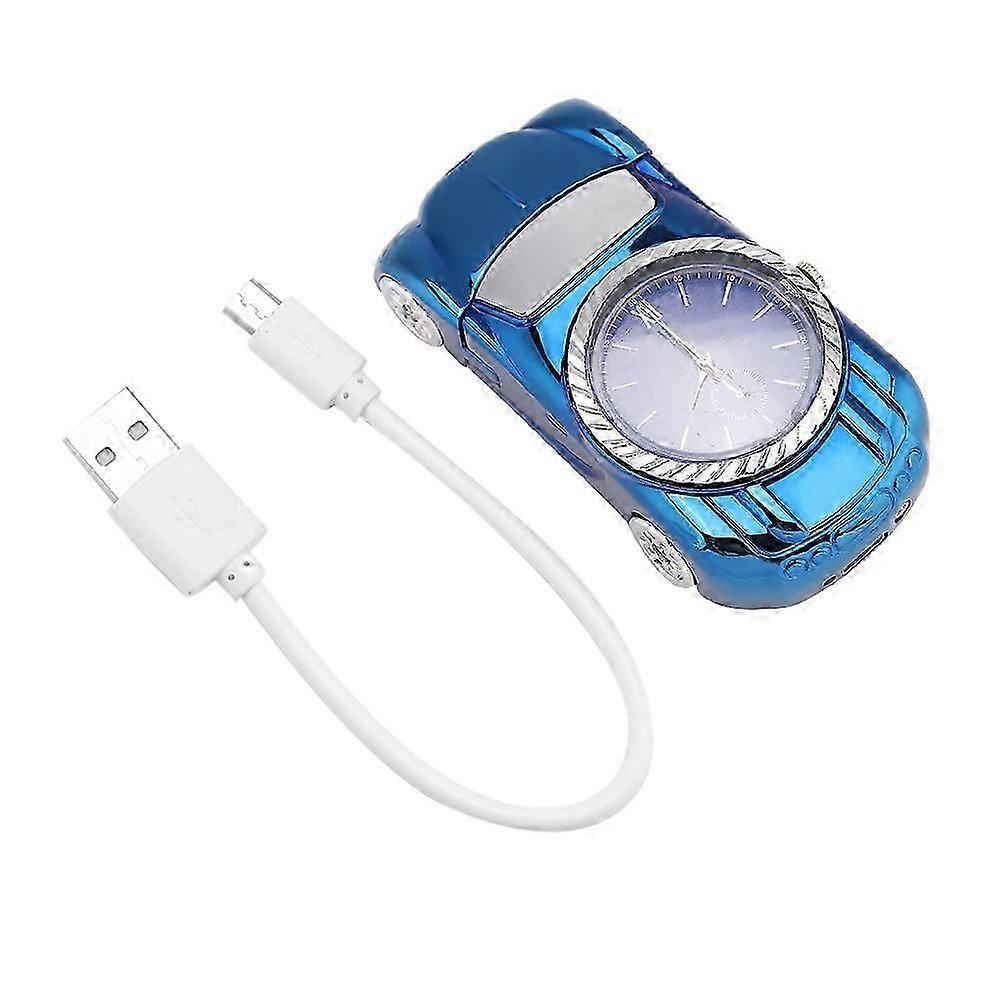 Multifunctional Lighter USB Rechargeable Windproof Cigarette Lighter & Watch Blue