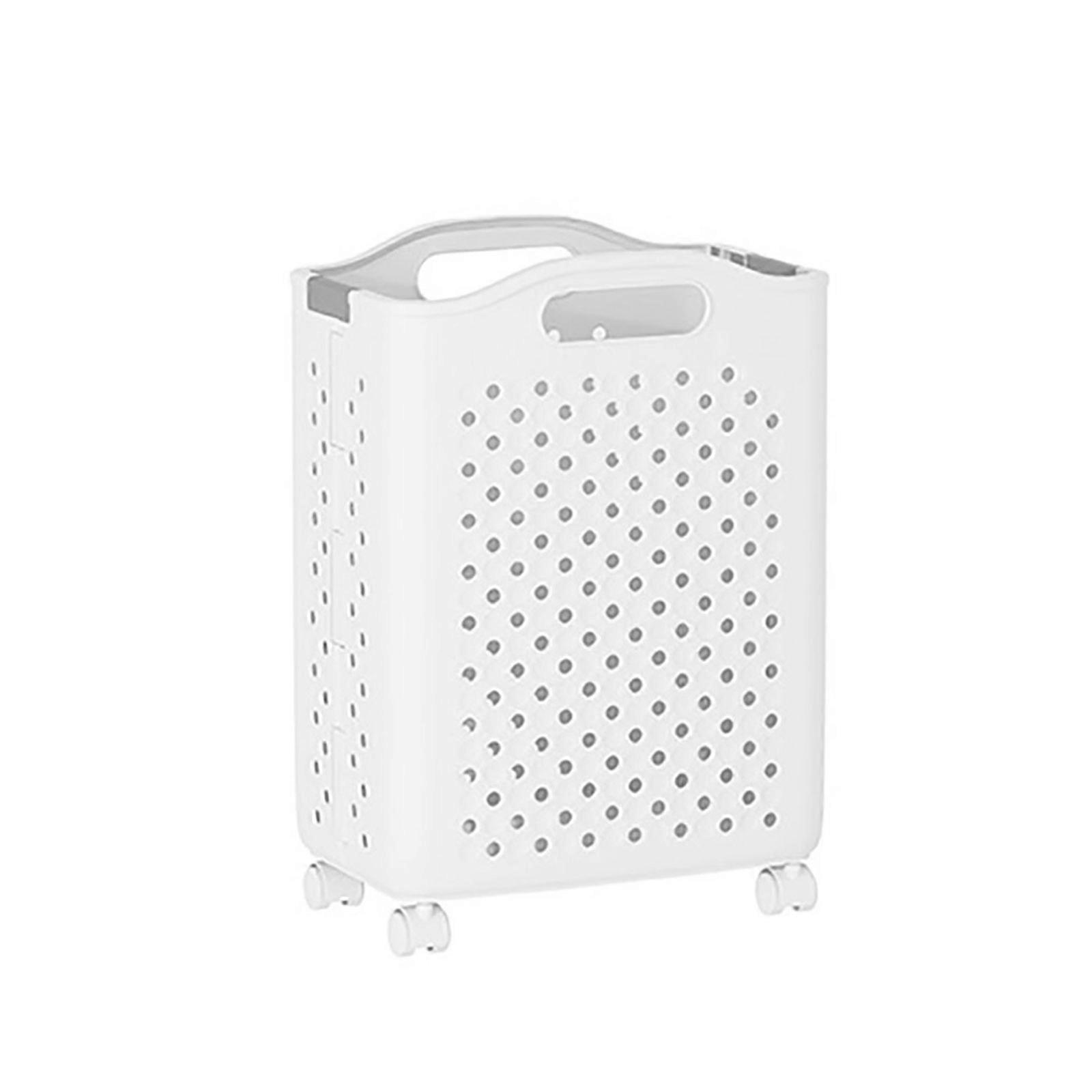 Multiple Sized Laundry Basket With Brakes On Wheels Sturdy PP Materials Portable for Space Saving and Easy Transport  medium size