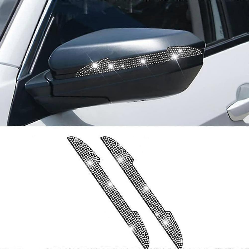 2 κομμάτια κρύσταλλου προφυλακτήρα προφυλακτήρα προφυλακτήρα αυτοκινήτου δημιουργικά αυτοκόλλητα διαμαντιών κατά των γρατσουνιών