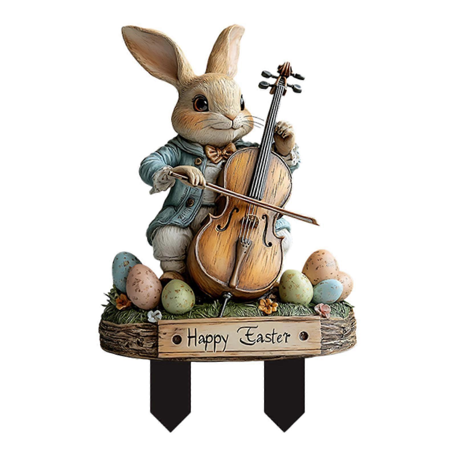 Easter Bunny Stake, Easter Decor ,Yard Decor ,Rabbits Easter Yard Sign, Bunny