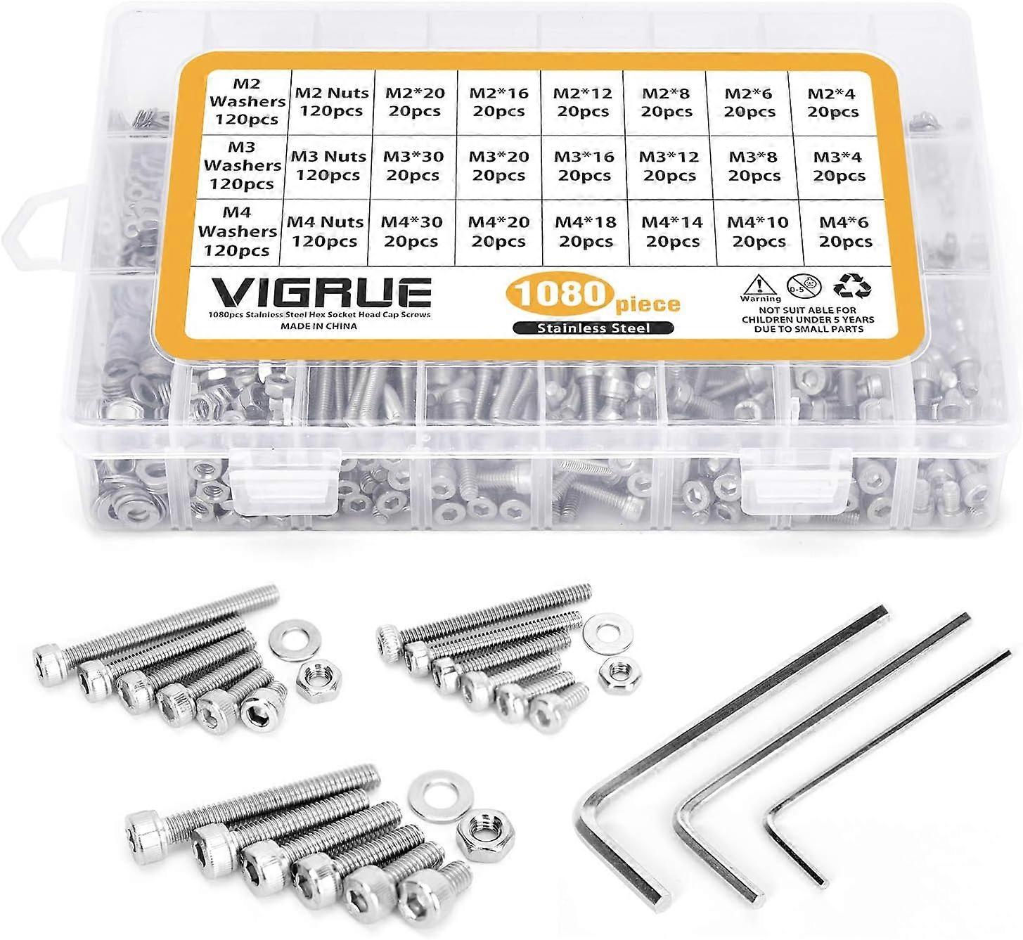 Stainless Steel Hex Socket Screw Kit For Electronics