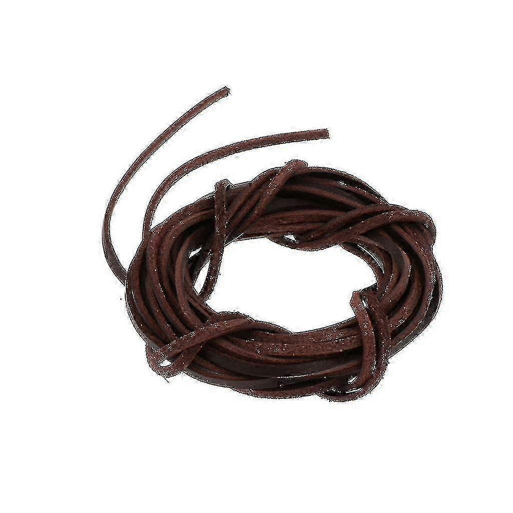 lær snor lær stropper for smykker gjør diy håndverk - khaki f26