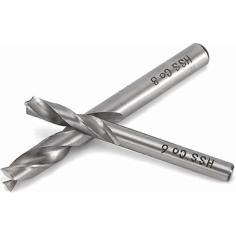 Spot Weld Drill Bit Set of 2, HSS Co M6&M8 Spot Weld Drill Bit, High Speed Steel and Cobalt Welding Drill Tool Set for Car Bodywork Work