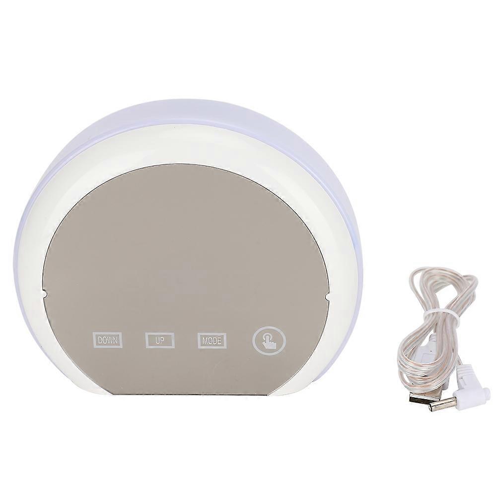 Multifunction LED Mini Mirror Electronic Alarm Clock Digital Clock Temperature Display Mirror Surface Compact Desk Clock
