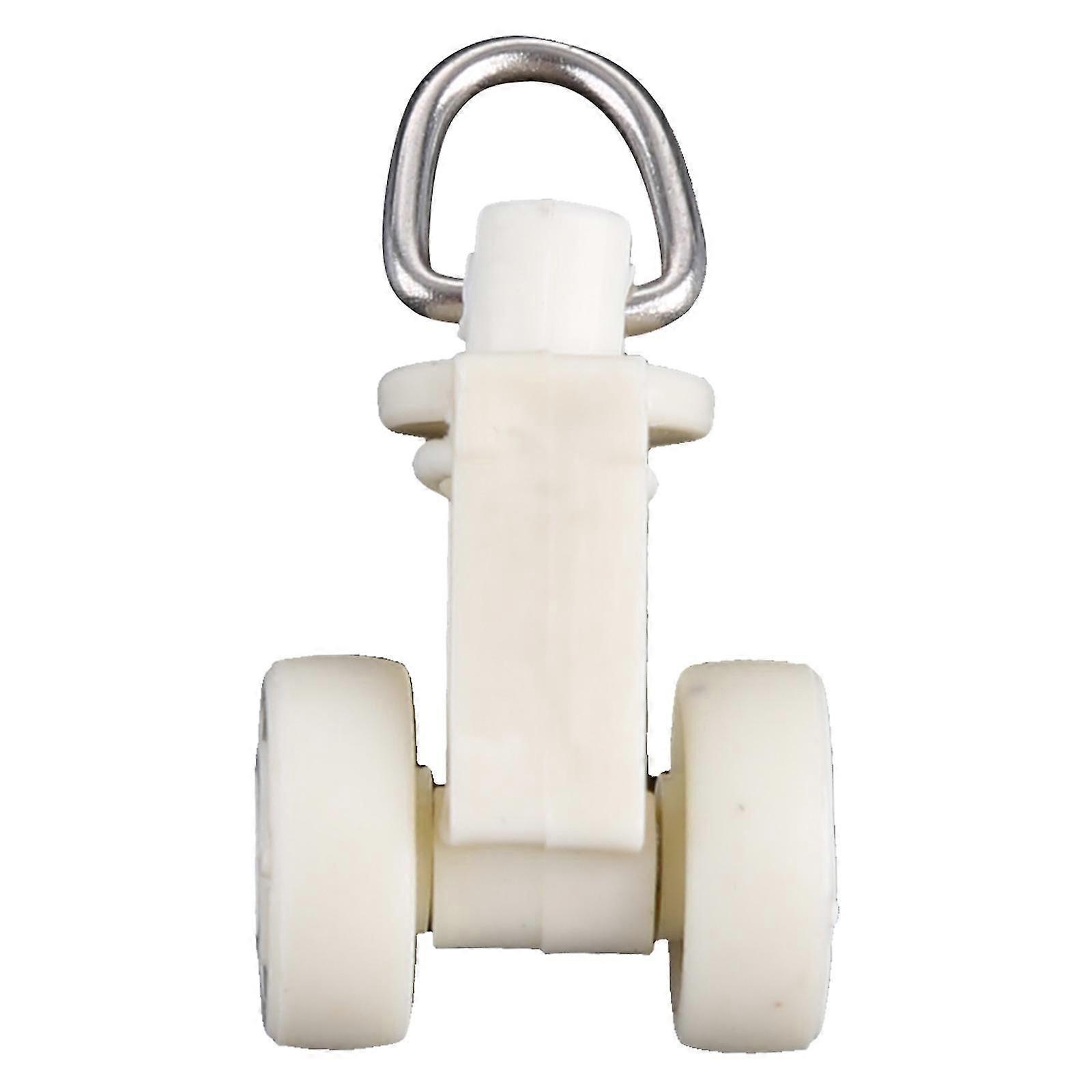 4件 10件窗帘卷帘轨配件静音钩轨道滑轮球钩滚轮装饰窗帘配件