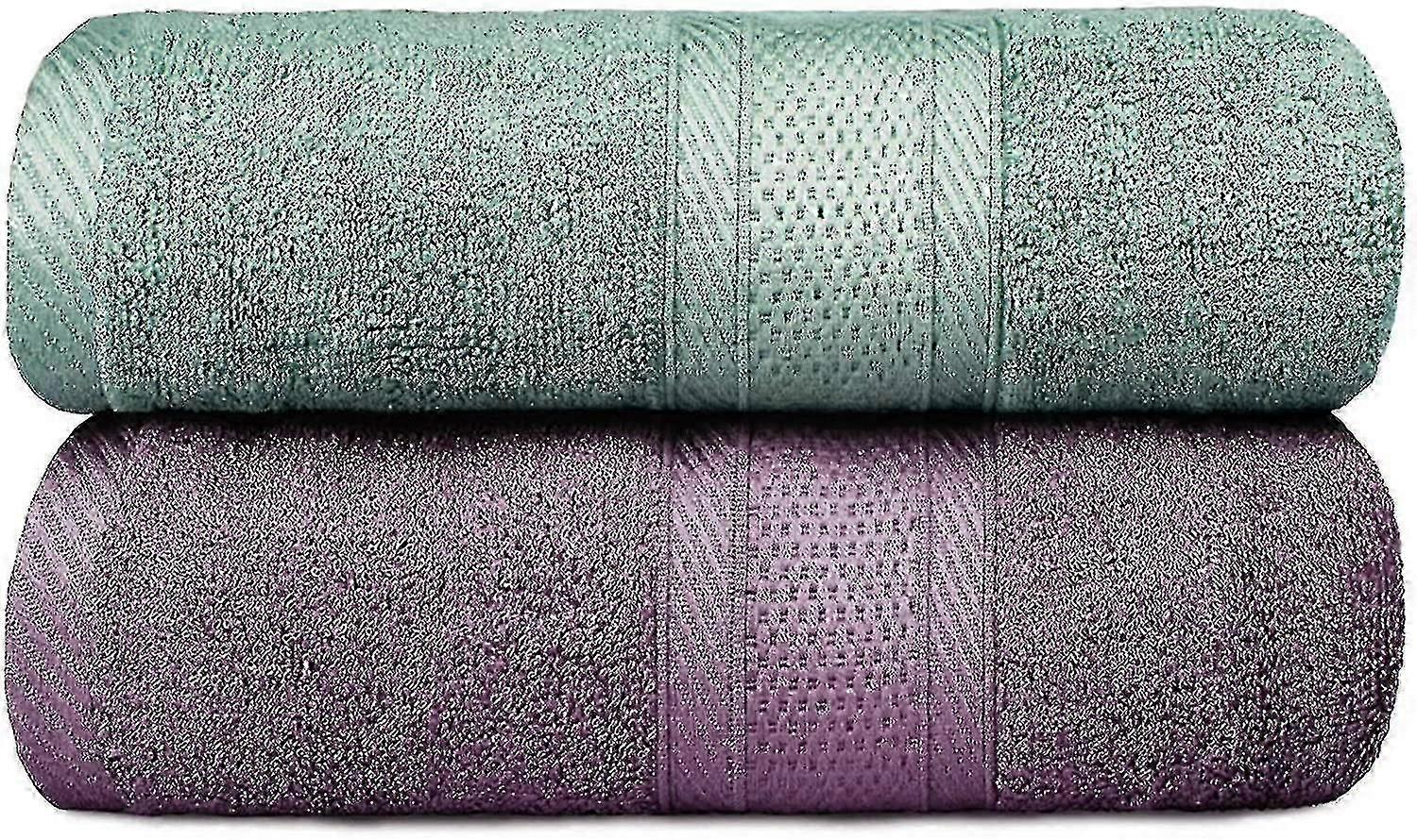 Hand Towels Bath Towel, Set Of 2 Bamboo Bath Sheets, 70 X 140 Cm Extra Large