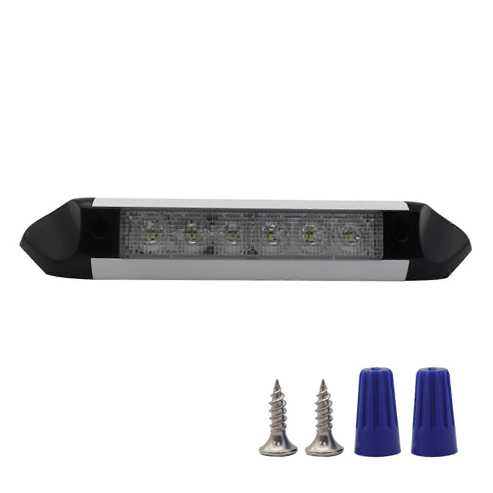 Transformez l’intérieur de vos caravanes avec le moderne auvent LED Bande lumineuse Lampe extérieure Lumière LED en plastique pour yacht noir et blanc