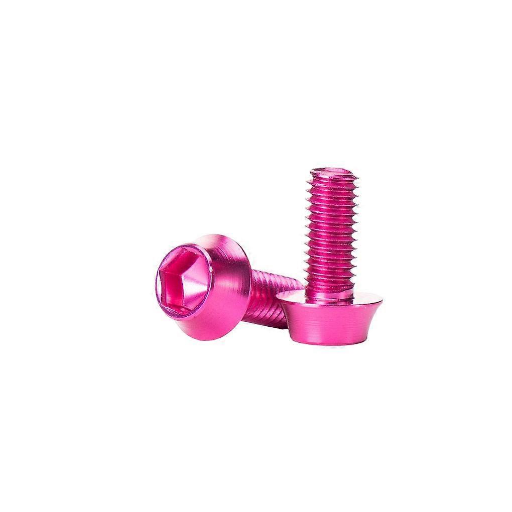 2 Pieces Mountain Bike Water Bottle Holder Screw Decorative Replacement Modified Hexagonal Bicycles Screws Part