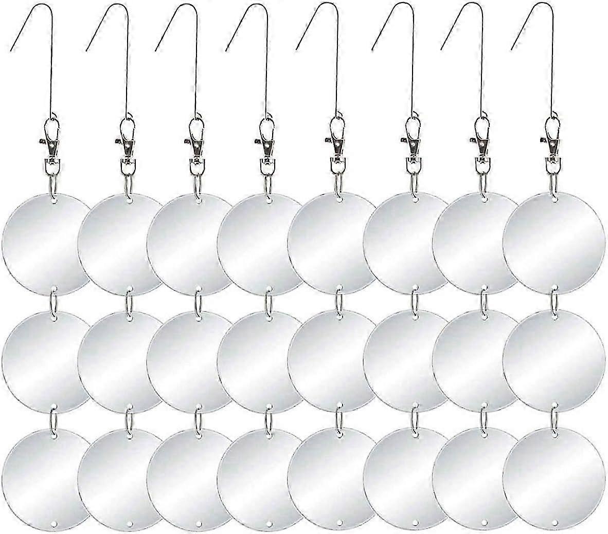 Large 24pcs Pack- Highly Reflective Double-sided Bird Reflectors