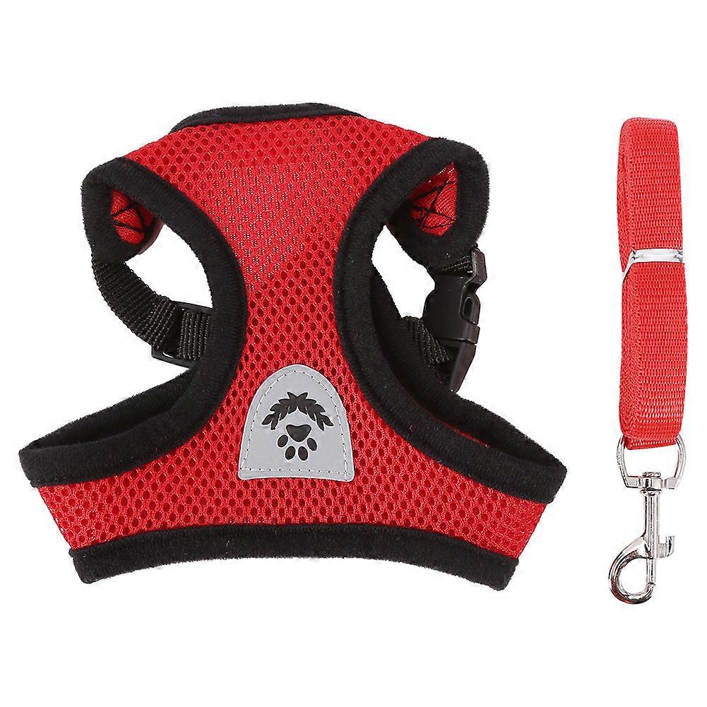 Soft Mesh Breathable Pet Dog Harness Set with Lead Leash