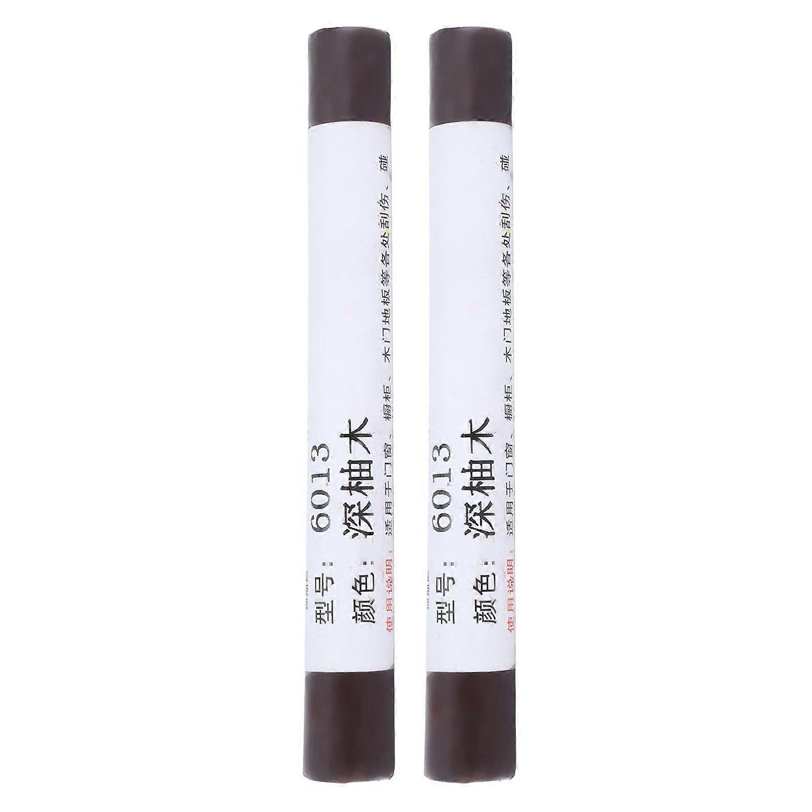 2st Möbler Färg Golv Reparation Krita Scratch Patch Färg Penna Trä Komposit Reparation Material Mörk Teak