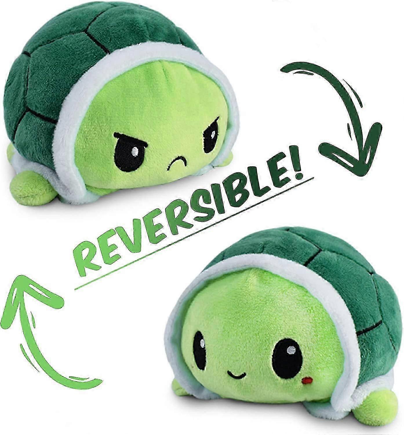 Reversible Turtle Plushie Show Your Mood Without Saying A Word-