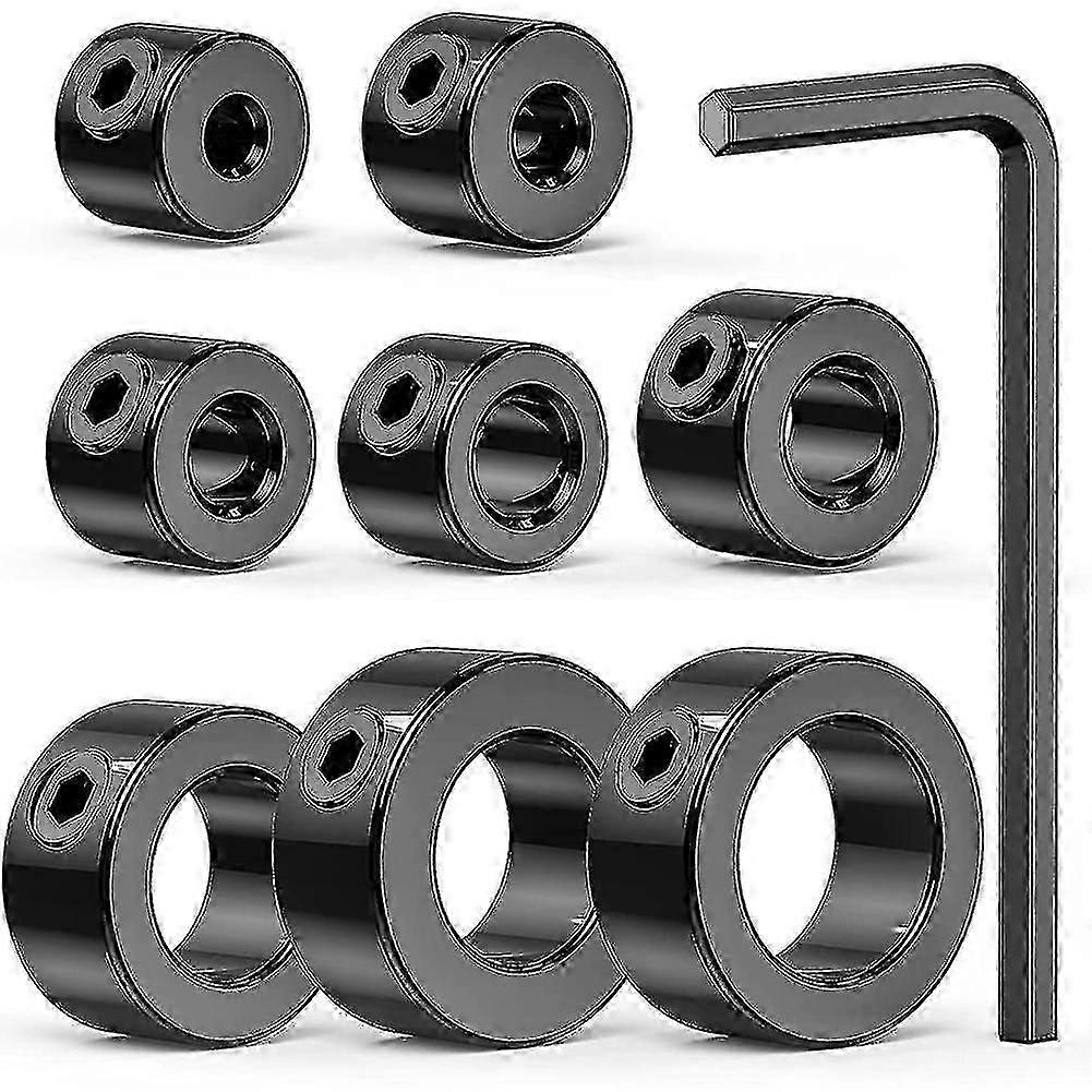 Drill Stop Bit Set, 9pcs Adjustable Drill Depth Stop Limit Ring With Carbon Steel Set For Drill