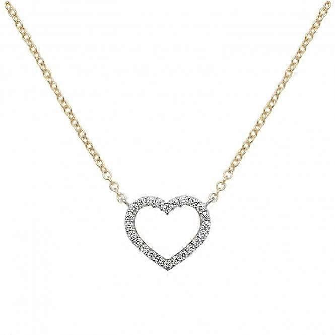 9ct Yellow Gold Ladies Zirconia Necklet NK344