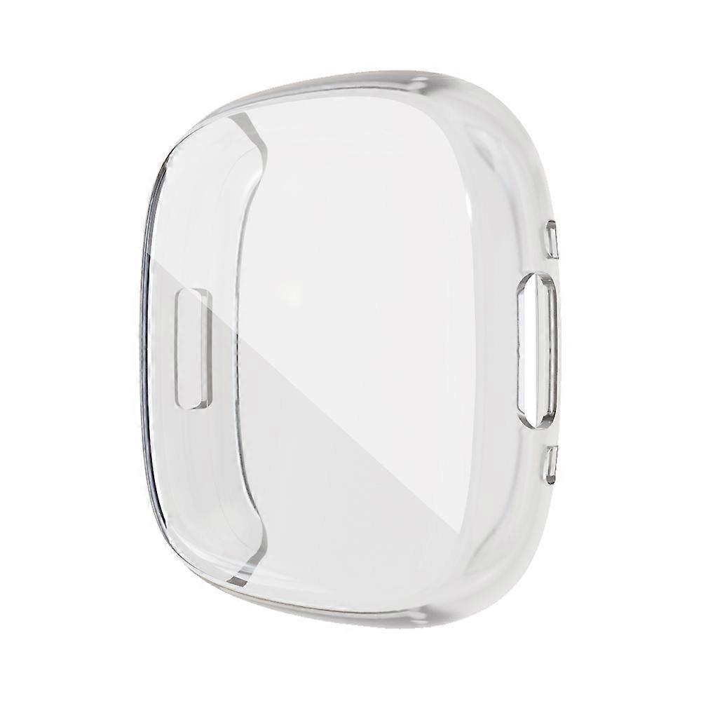 For Fitbit Versa 4 / Sense 2 Electroplating Full Coverage TPU Watch Case