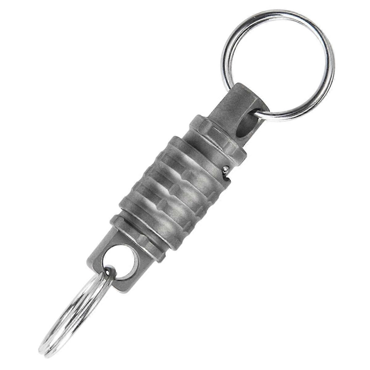 360° Rotating Keychain Positioning Lock Universal Ring-Sandblasting