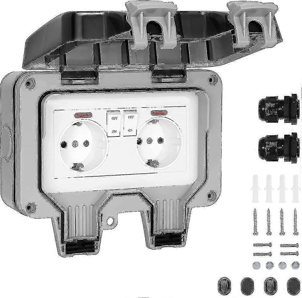 Waterproof Wall Socket Ip66 Outdoor Waterproof Socket With Switch, Waterproof
