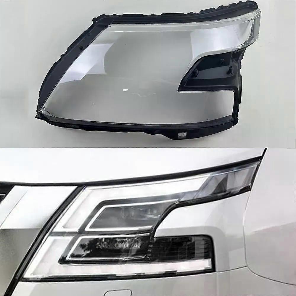 For Nissan Patrol 2020 2021 2022 Lamp Shade Front Headlamp Cover Transparent Lampshade Headlight Shell Masks Plexiglass